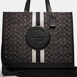 60% OFF NWT Coach Dempsey XL Signature 40 BLK Tote